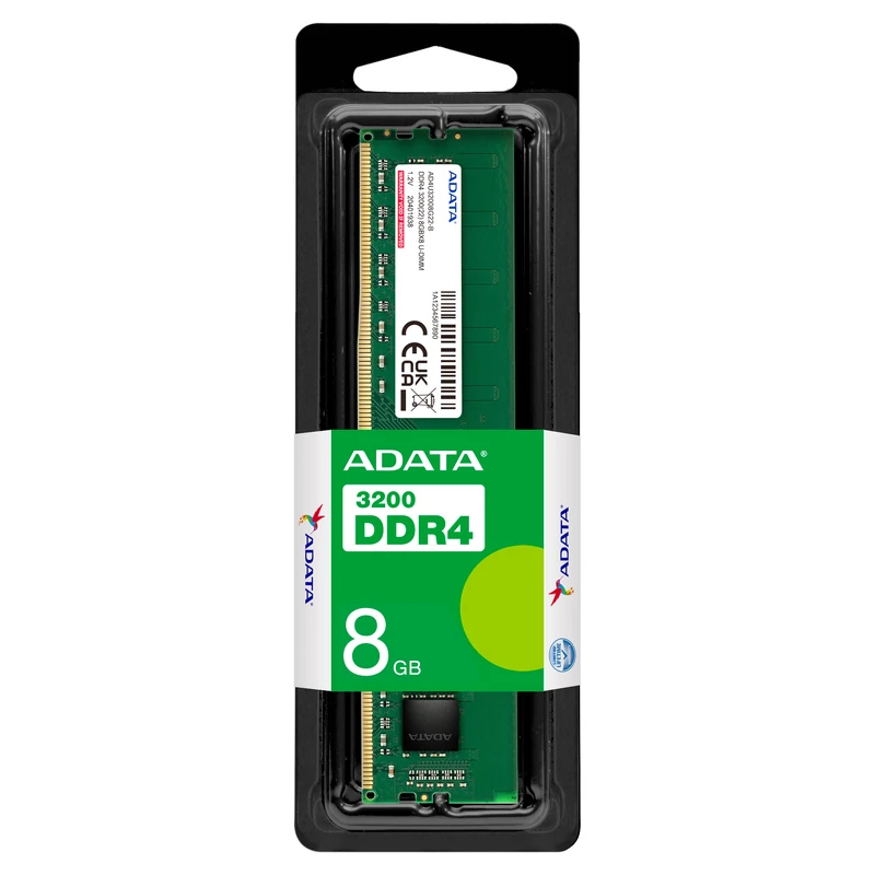 رم دسکتاپ تک کاناله 3200 مگاهرتز CL22 ای دیتا مدل U-DIMM ظرفیت 8 گیگابایت