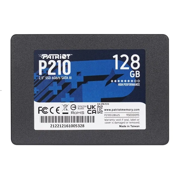 هارد SSD اینترنال پتریوت مدل P210 ظرفیت 128 گیگابایت