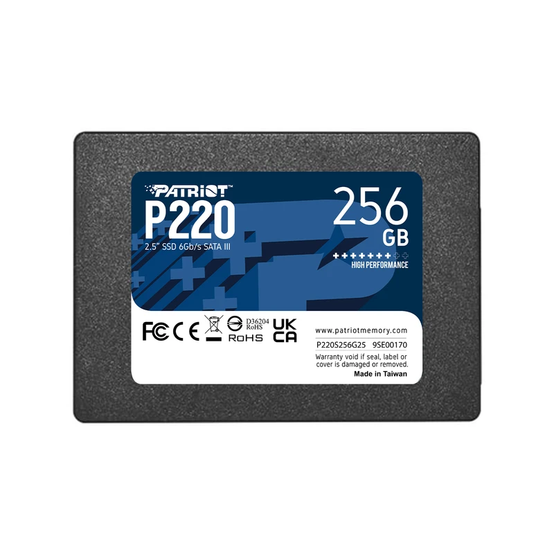 هارد SSD اینترنال پتریوت مدل P220 ظرفیت 256 گیگابایت
