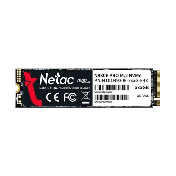 هارد SSD M.2 PCIe Gen3 x4 اینترنال نتاک مدل N930E PRO ظرفیت 256 گیگابایت