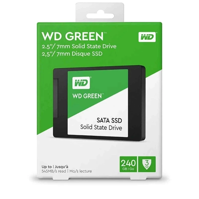 هارد SSD اینترنال وسترن دیجیتال مدل GREEN ظرفیت 240 گیگابایت