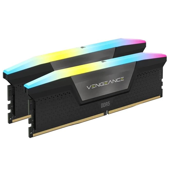 رم دسکتاپ DDR5 کورسیر مدل Vengeance RGB ظرفیت 32 گیگابایت (2x16GB) فرکانس 7200 مگاهرتز CL34